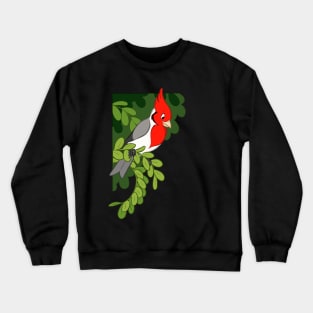 Hawaiian birds 3 - Red-crested cardinal Crewneck Sweatshirt